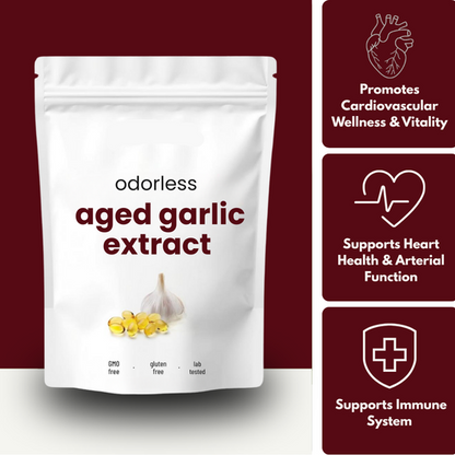 Odorless Aged Garlic Extract — Heart & Cholesterol Support Softgels