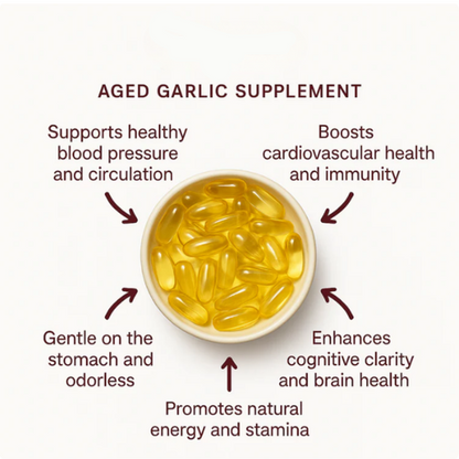 Odorless Aged Garlic Extract — Heart & Cholesterol Support Softgels