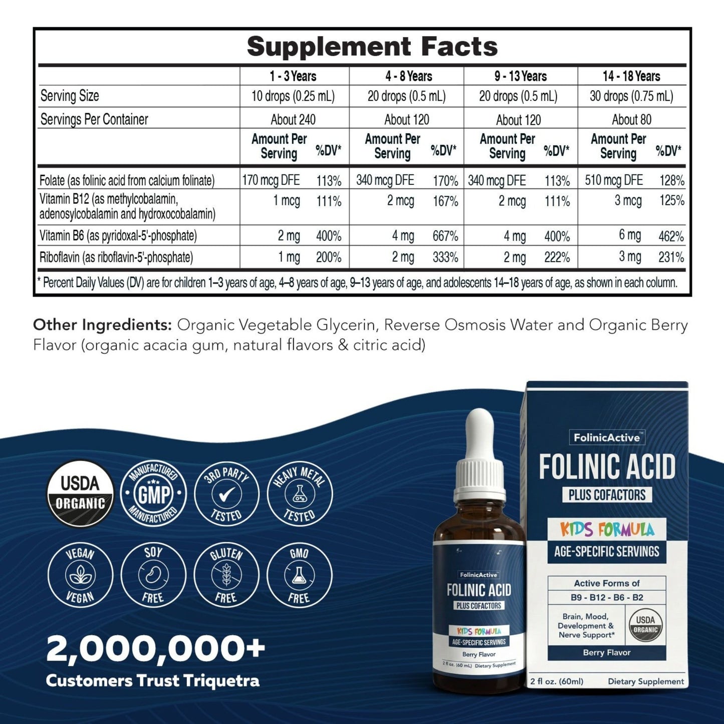 FolinicActive™ Kids Folinic Acid + B12 Drops