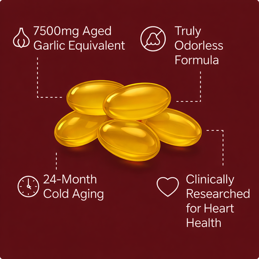 Odorless Aged Garlic Extract — Heart & Cholesterol Support Softgels