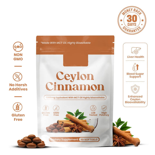 Ceylon Cinnamon 7200mg Equivalent with MCT Oil